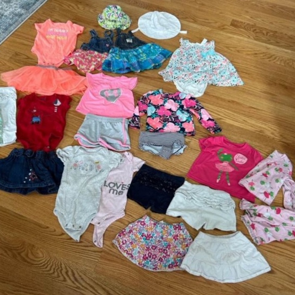Baby girl 12M summer bundle